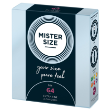 Mister Size vékony óvszer - 64mm (3db) óvszer