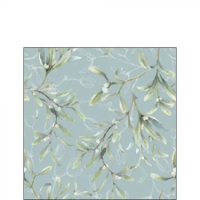  Mistletoe All Over greenn papírszalvéta 25x25cm. 20db-os papírárú, csomagoló és tárolóeszköz