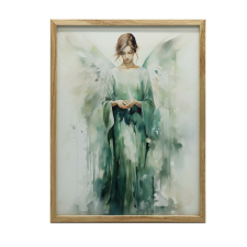 MISZTIKUS SZÉPSÉG GREEN GLOW-BAN FALI PLAKÁT 40x50 CM grafika, keretezett kép
