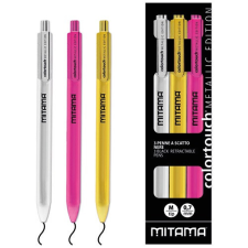 Mitama Golyóstoll Mitama SPECIAL GLAMOUR, 3db-os klt., fekete tinta toll