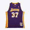  Mitchell &amp; ness nba dark jersey los angeles lakers 2009 ron artest kosárlabda mez férfi lila m