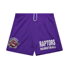  Mitchell & ness nba gameday mesh 7in shorts vintage logo toronto raptors rövidnadrág férfi lila m