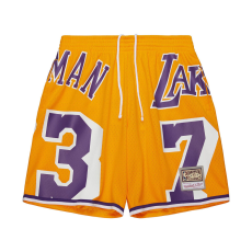  Mitchell & Ness NBA Maxxed Out Fashion Shorts Los Angeles Lakers Dennis Rodman rövidnadrág Sárga L