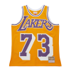  Mitchell & Ness NBA Maxxed Out Jersey Los Angeles Lakers 1998 Dennis Rodman kosárlabda mez Sárga L
