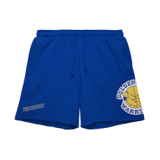  Mitchell & ness nba postgame fleece shorts vintage logo golden state warriors rövidnadrág férfi kék m