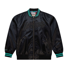  Mitchell & ness nba stateside pastel bomber jacket los angeles lakers kabát férfi fekete l