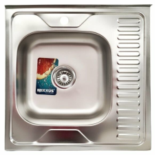 Mixxus Z6060L-08-180E rozsdamentes acél konyhai mosogató mosogatótálca
