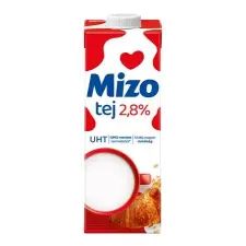 Mizo Tartós tej, visszazárható dobozban, 2,8%, 1 l, MIZO reform élelmiszer