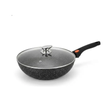 MK Home 28 cm wok serpenyő levehető nyéllel, 3.7 liter edény