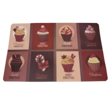 MK Home Karácsonyi cupcake tányéralátét 43x28 cm (6db) konyhai eszköz