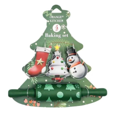 MK Home Karácsonyi gyerek sütőkészlet 4 darabos konyhai eszköz