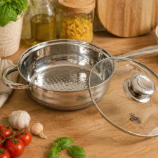 MK Home Rozsdamentes serpenyő, üvegfedővel 3.4 liter edény