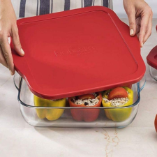 MK Home Szögletes sütőtál, fedővel 1950 ml sütés és főzés