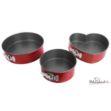 MK Home Teflon tortaforma készlet 18cm-26cm-Szív sütés és főzés