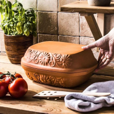 MK Home Virágmintás natúr római tál 4 literes konyhai eszköz