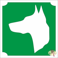 Mk Kreatív Stúdió 5x5 cm-es Csillámtetoválás sablon - Dobermann kutya 333 csillámtetoválás