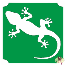 Mk Kreatív Stúdió 5x5 cm-es csillámtetoválás sablon - Gekko 366 csillámtetoválás