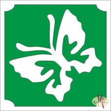 Mk Kreatív Stúdió 5x5 cm-es Csillámtetoválás sablon - Lepke 149 csillámtetoválás