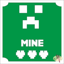 Mk Kreatív Stúdió 5x5 cm-es Csillámtetoválás sablon - Minecraft 92 csillámtetoválás