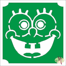 Mk Kreatív Stúdió 5x5 cm-es Csillámtetoválás sablon - Spongya Bob 395 csillámtetoválás