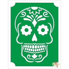 Mk Kreatív Stúdió Mk Body Deco Henna sablon - Mexikói koponya 25 kreatív és készségfejlesztő