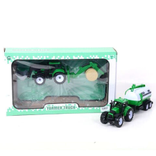  MK TOYS- Farmre traktor és munkagép, 2 db-os szett autópálya és játékautó