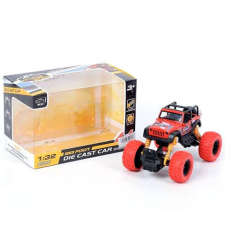 MK Toys Off-Road hátrahúzós piros Jeep terepjáró 1/32 autópálya és játékautó