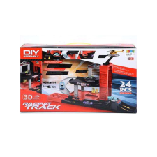MK Toys Parkoló autókkal és helikopterrel 24db-os autópálya és játékautó