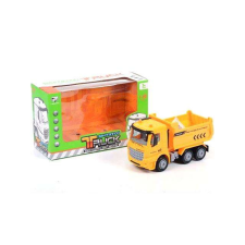 MK Toys Sárga billencs teherautó 17cm autópálya és játékautó