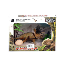 MK Toys Triceratops dinoszaurusz figura tojással és növényekkel játékfigura
