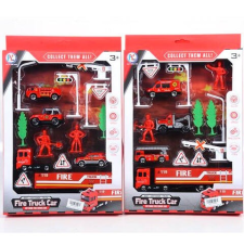 MK Toys Tűzoltósági autók kiegészítőkkel kétféle változatban autópálya és játékautó