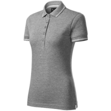  mlf_2531215 Perfection plain galléros póló női sötétszürke melírozott L női póló