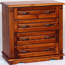 Möbelstar CLA127 Borovi fenyő pácolt komód 4 fiókos 96 x 88 cm bútor