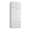 Mobene Mobene Gardróbszekrény B9N 2 ajtós - 2 fiókos , fehér