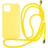 Mobile Origin Lanyard Case iPhone 14 Yellow  LYC-S-YLW-14