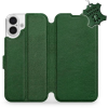 Mobiwear Apple iPhone 16 Plus zöld bőr flip tok - L_GRS (5906511375437)