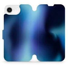 Mobiwear Apple iPhone 16e flip tok - kék árnyalat tok és táska