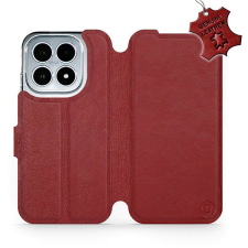 Mobiwear Bőr flip tok, Xiaomi 17, vörös tok és táska