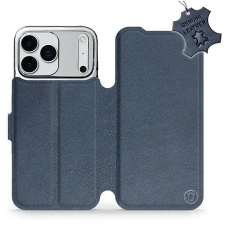 Mobiwear Flip Apple iPhone 17 Pro Max kék bőrtok tok és táska