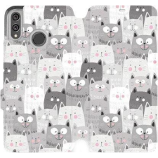 Mobiwear Flip case for Honor 8X - M099P Cats (5903226482313) tok és táska