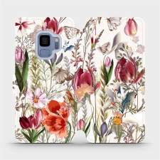 Mobiwear Flip case for Samsung Galaxy S9 - MP01S Blossoming meadow (5903516754038) tok és táska