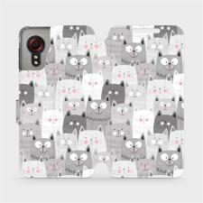 Mobiwear Flip case for Samsung Galaxy Xcover 5 - M099P Cats (5903516674176) tok és táska