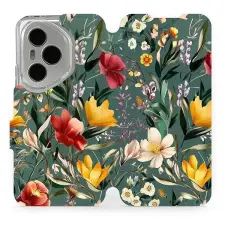 Mobiwear Flip Honor 400 Pro zöld rét tok tok és táska