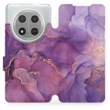 Mobiwear Flip Honor Magic7 Lite 5G lila márvány tok (5907861041867) tok és táska