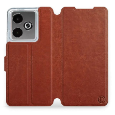 Mobiwear Flip knížkové pro Realme GT 7T - Hnědé tok és táska