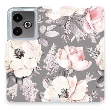 Mobiwear Flip knížkové pro Realme GT 7T - Květy tok és táska