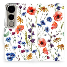 Mobiwear flip knížkové pro Vivo V50 Lite - Kvítí tok és táska