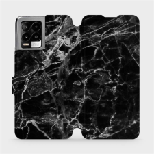 Mobiwear Flip mobile phone case Realme 8 - V056P Black marble (5903516720811) tok és táska