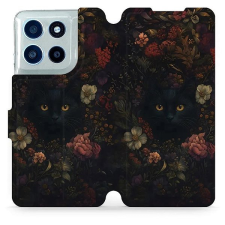 Mobiwear Flip pouzdro pro Motorola Moto G56 5G temné kočky tok és táska