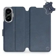 Mobiwear Flip Xiaomi Poco F7 kék bőrtok tok és táska